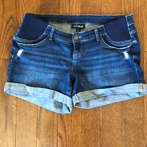 Dark denim maternity shorts - size large